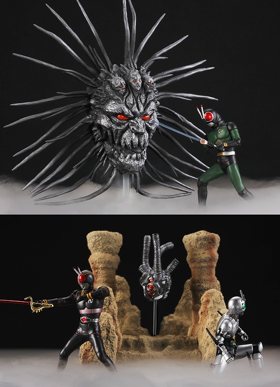 HGシリーズ 仮面ライダーBLACK＆BLACK RX 最終決戦セットのフィギュア画像