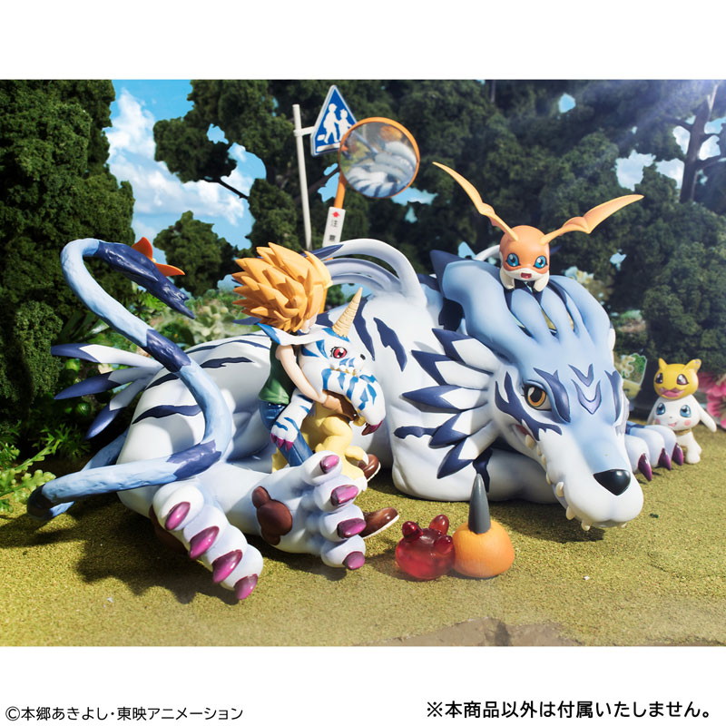 デジモンアドベンチャー「ガルルモン＆石田ヤマト」のフィギュア画像