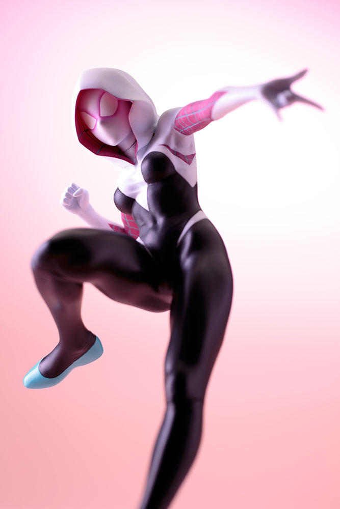 スパイダーバース「MARVEL美少女 スパイダーグウェン リニューアルパッケージ」のフィギュア画像