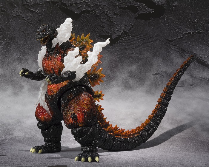ゴジラvsデストロイア「S.H.MonsterArts ゴジラ(1995) Ultimate Burning Ver.」のフィギュア画像