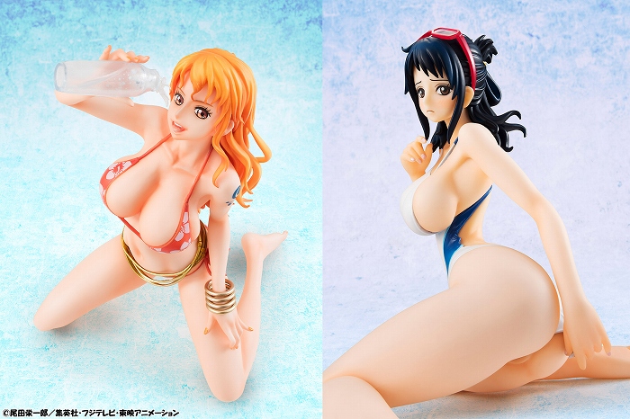 「Portrait.Of.Piratesワンピース“LIMITED EDITION”ナミVer.BB_03&たしぎVer.BB_WHITE セット販売」のフィギュア画像