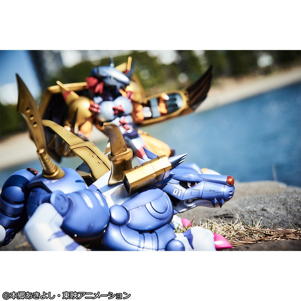デジモンアドベンチャー「Precious G.E.M.シリーズ メタルガルルモン&石田ヤマト」のフィギュア画像