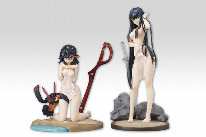 キルラキル「纏流子 湯上り温泉艶肌Ver.」「鬼龍院皐月 湯上り温泉艶肌Ver.」のフィギュア画像