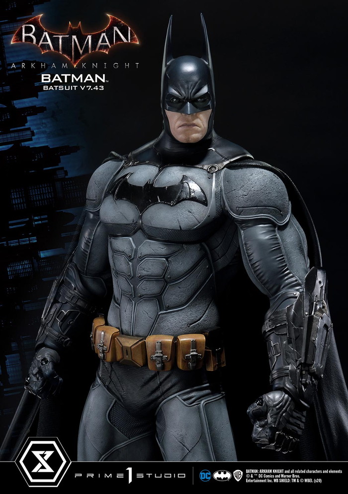 「ミュージアムマスターライン バットマン:アーカム・ナイト バットマン V7.43 バットスーツ」のフィギュア画像