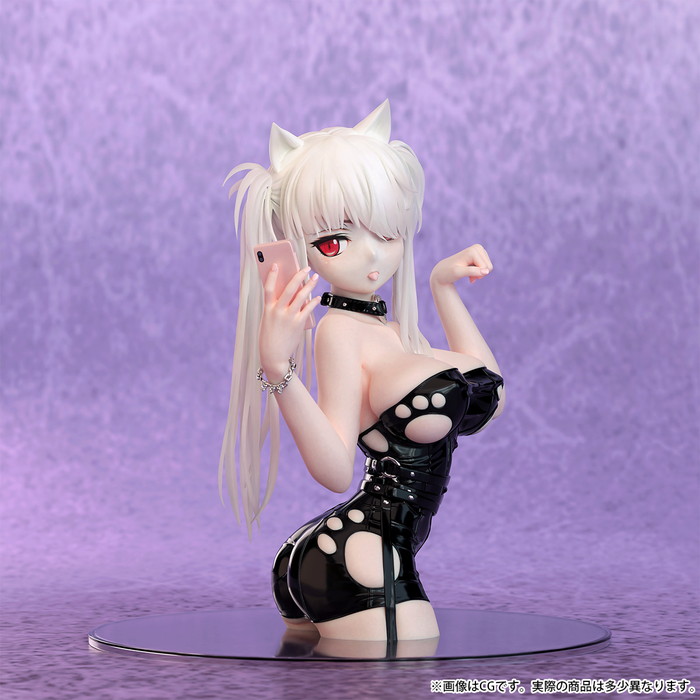 Bfullオリジナルフィギュア「自撮り猫耳少女 フットレスver.」のフィギュア画像