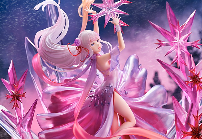 Re:ゼロから始める異世界生活「氷結のエミリア -Crystal Dress Ver.-」のフィギュア画像