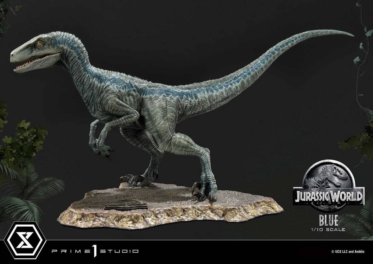 「プライムコレクタブルフィギュア ジュラシック・ワールド ブルー オープンマウス」のフィギュア画像