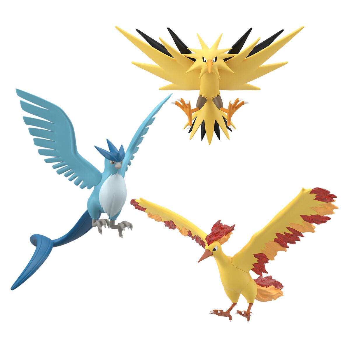 「ポケモンスケールワールド カントー地方 フリーザー&サンダー&ファイヤー」のフィギュア画像