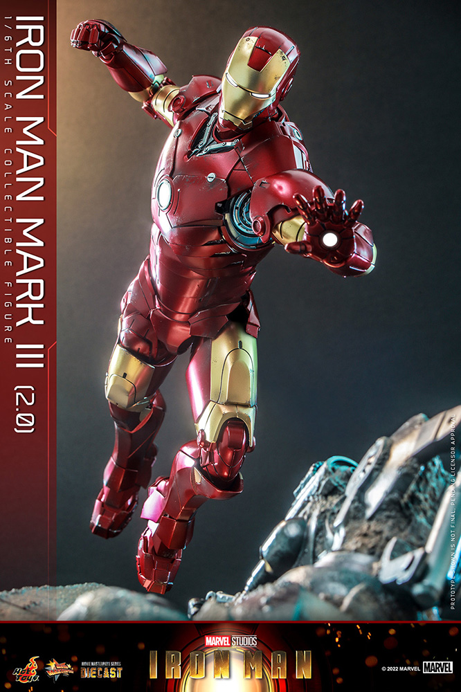アイアンマン「アイアンマン・マーク3 （2.0版）［ボーナスアクセサリー付き］」のフィギュア画像