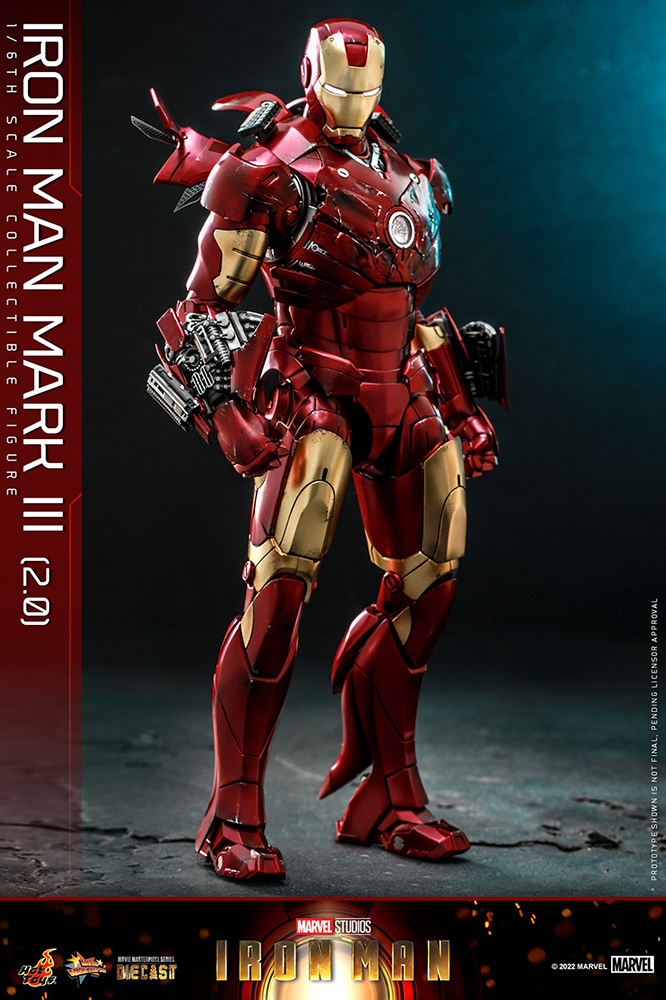 アイアンマン「アイアンマン・マーク3 （2.0版）［ボーナスアクセサリー付き］」のフィギュア画像