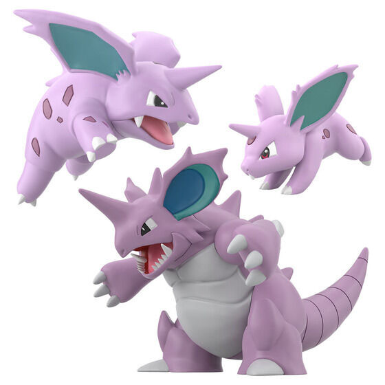 「ポケモンスケールワールド カントー地方 ニドラン♂&ニドリーノ&ニドキング」のフィギュア画像