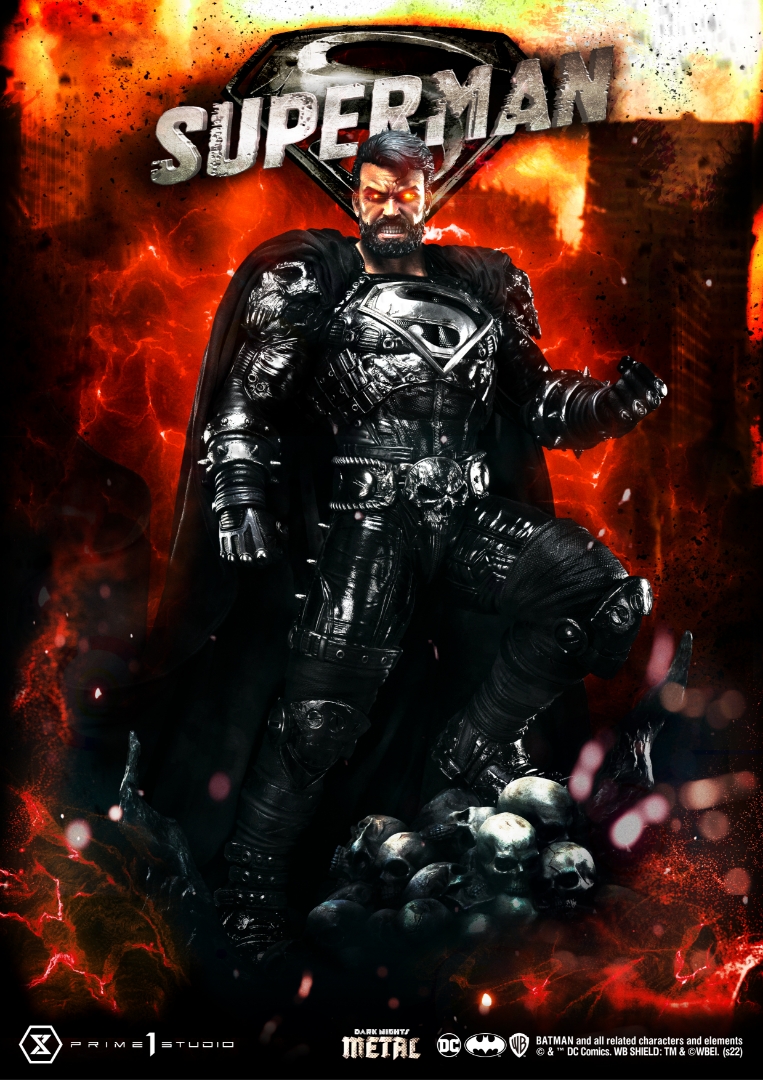 ダークナイツ：メタル「スーパーマン ブラックバージョン」のフィギュア画像
