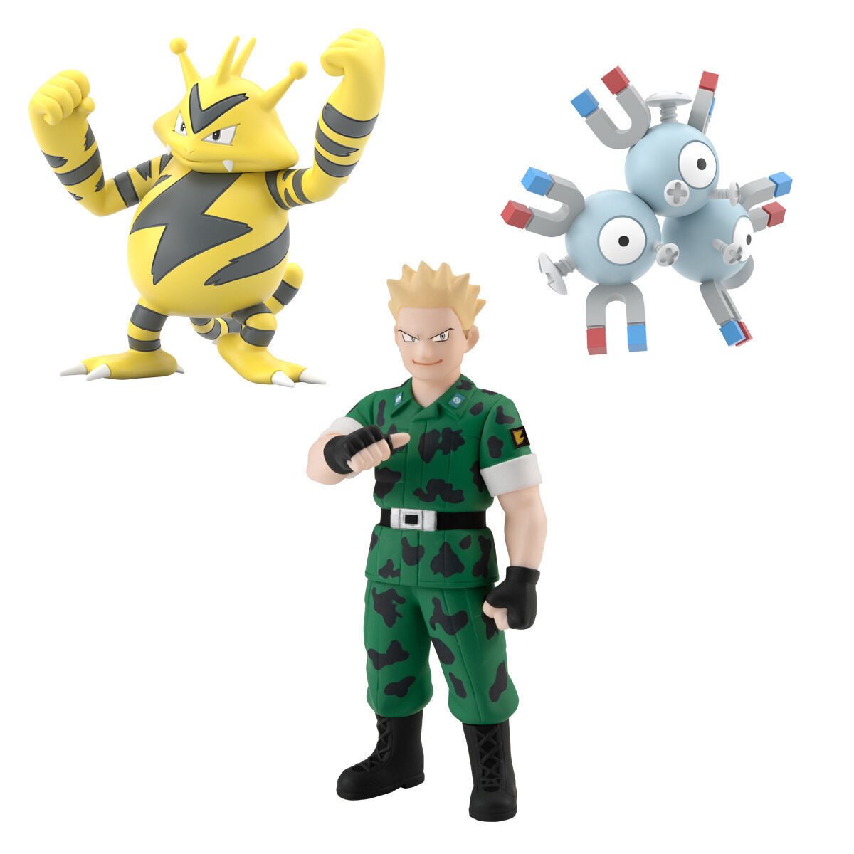 「ポケモンスケールワールド カントー地方 マチス&レアコイル&エレブー」のフィギュア画像