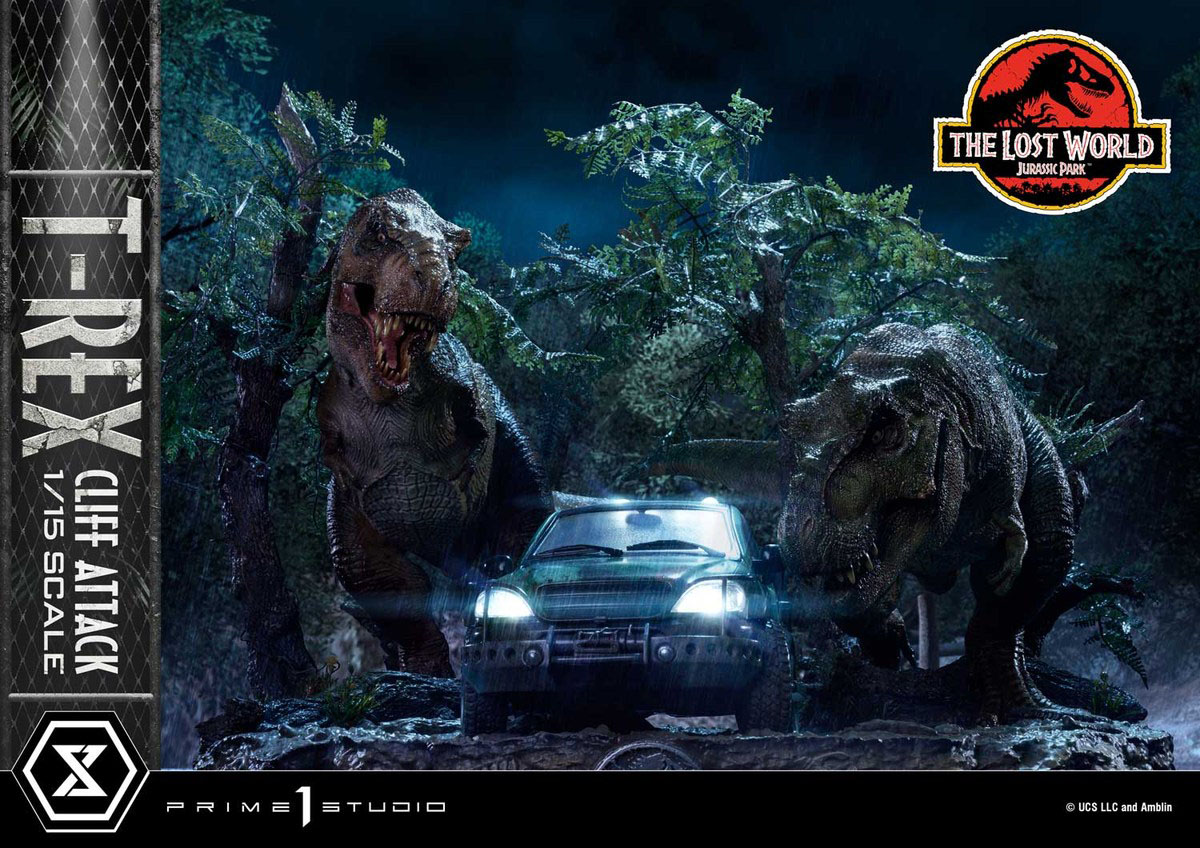 「レガシーミュージアムコレクション ロスト・ワールド/ジュラシック・パーク T-REX クリフアタック ボーナス版 1/15」のフィギュア画像