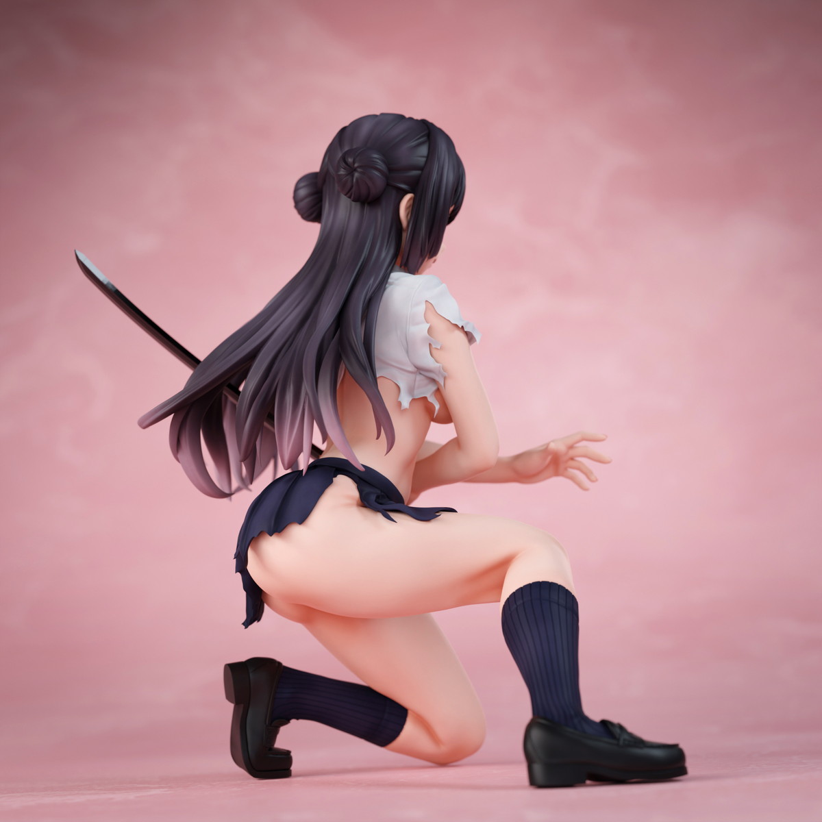 インサイトオリジナル「さむらいJK 咲良 ダメージver.」のフィギュア画像