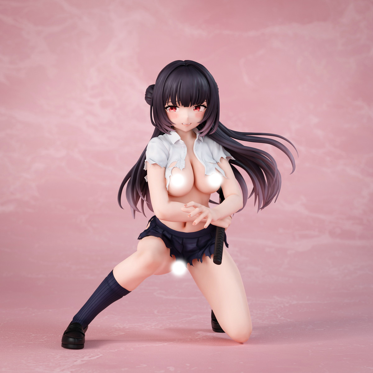 インサイトオリジナル「さむらいJK 咲良 ダメージver.」のフィギュア画像