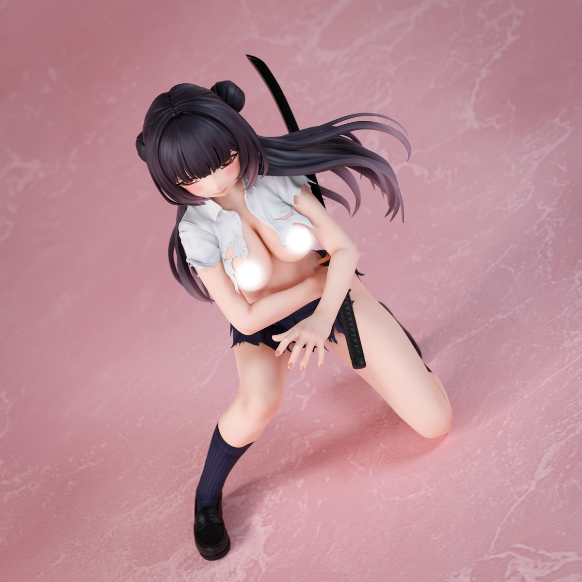 インサイトオリジナル「さむらいJK 咲良 ダメージver.」のフィギュア画像