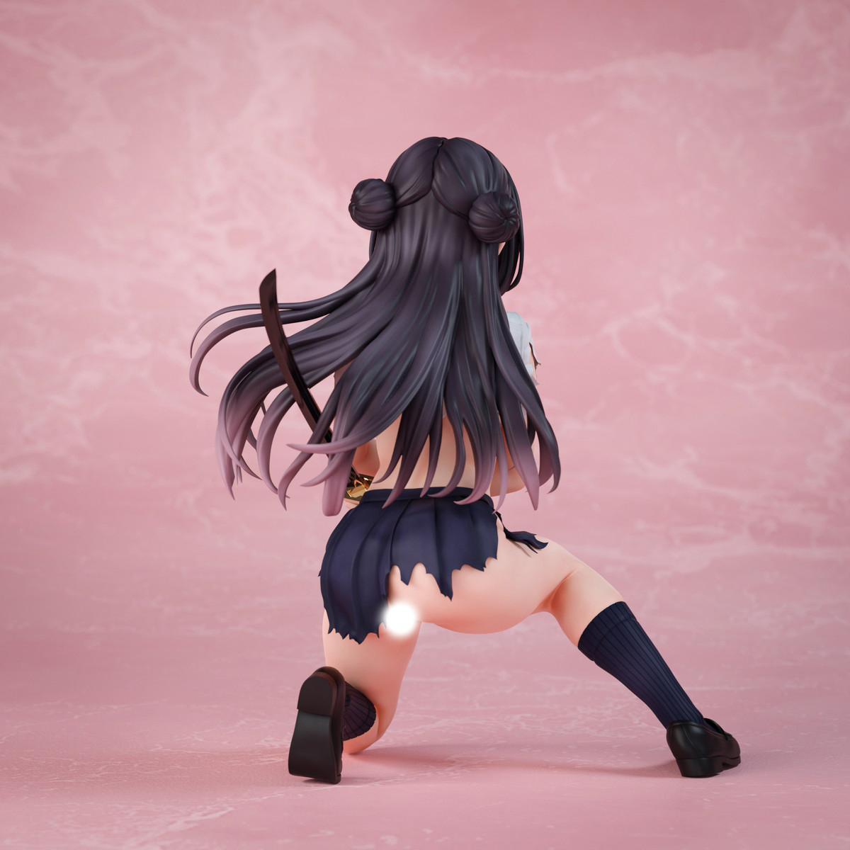 インサイトオリジナル「さむらいJK 咲良 ダメージver.」のフィギュア画像