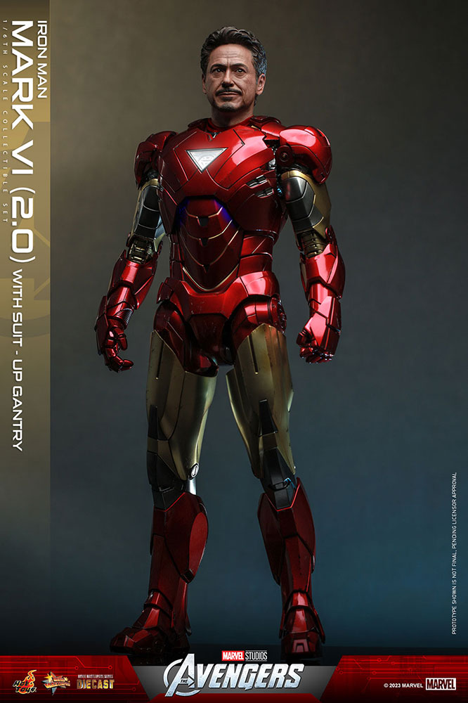 アベンジャーズ「アイアンマン・マーク6 （2.0版）［パワードスーツ装着機付き］」のフィギュア画像