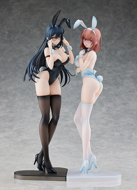 イコモチ先生オリジナルキャラクター「黒バニー葵&白バニー夏芽 2体セット 限定バージョン」のフィギュア画像