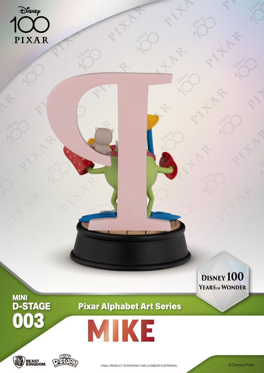 ディズニー100『「アルファベット・アート」シリーズ ピクサー（6体セット）』のフィギュア画像
