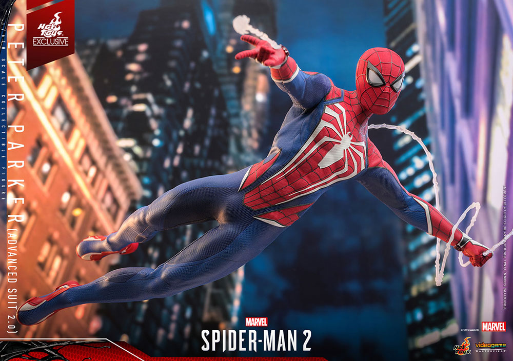 Marvel’s Spider-Man 2「ピーター・パーカー／スパイダーマン（アドバンスド・スーツ2.0）」のフィギュア画像