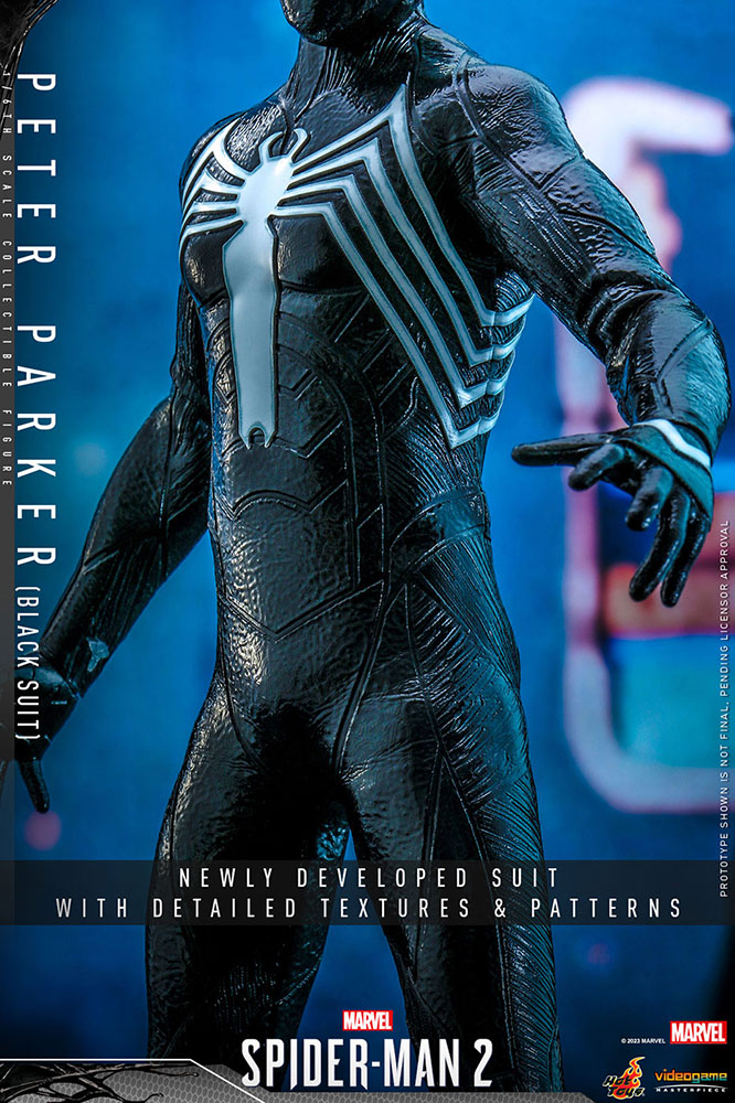 Marvel’s Spider-Man 2「ピーター・パーカー／スパイダーマン（ブラックスーツ）」のフィギュア画像