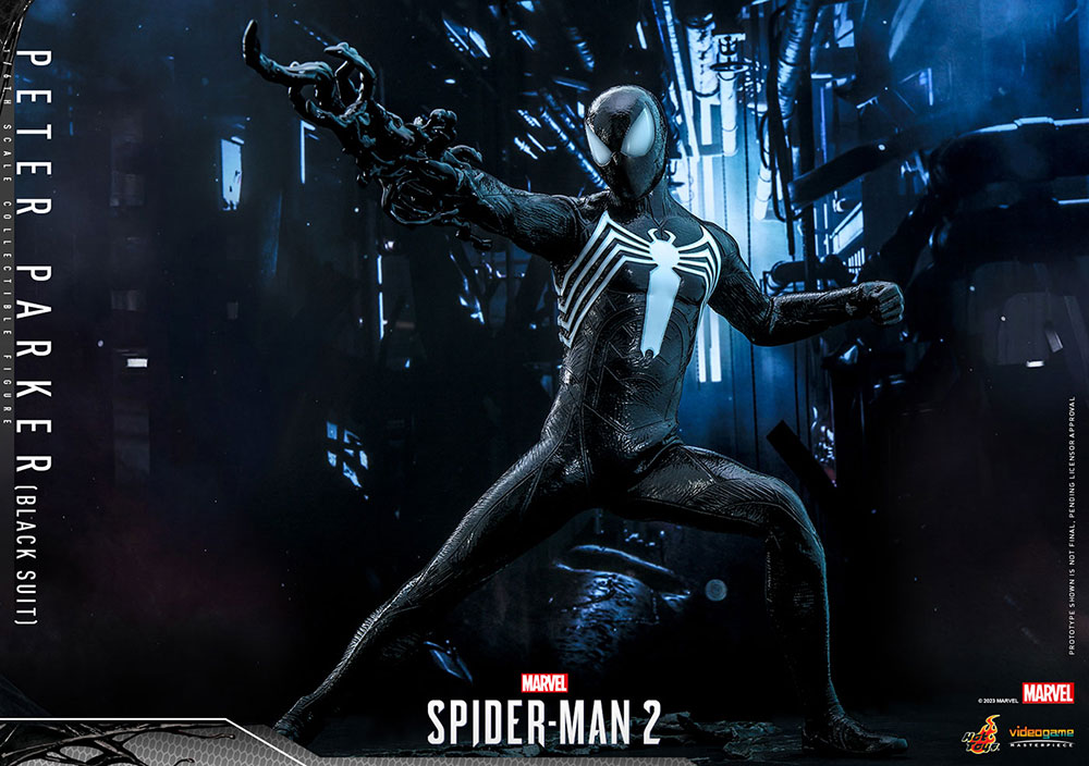 Marvel’s Spider-Man 2「ピーター・パーカー／スパイダーマン（ブラックスーツ）［ボーナスアクセサリー付き］」のフィギュア画像