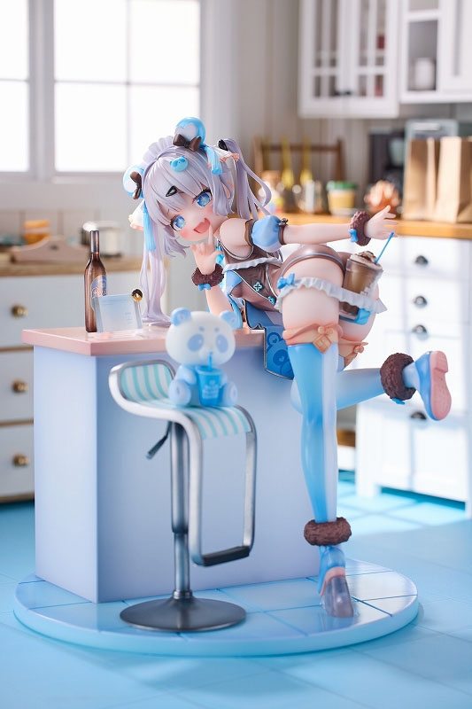 へんりいだ氏オリジナルキャラクター「ブルーパンダコーヒー」のフィギュア画像