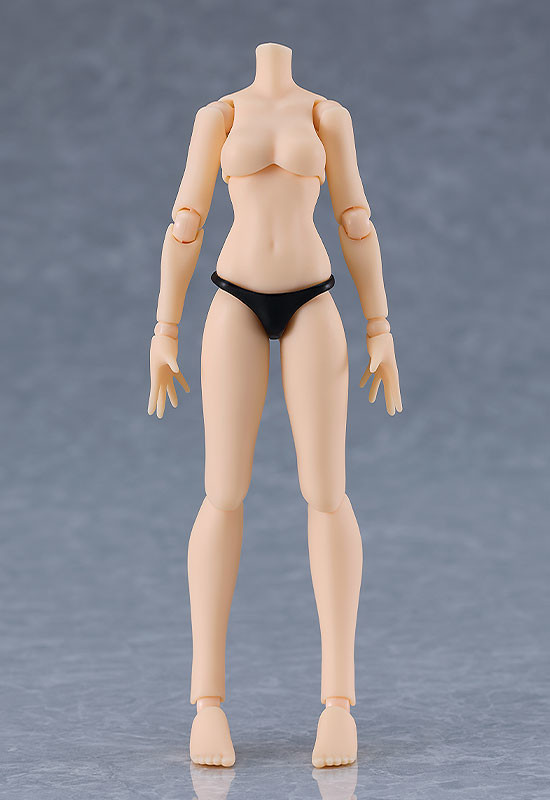 figma Styles「figma 女性body（ミカ） with ミニスカートチャイナワンピコーデ（ブラック）」のフィギュア画像