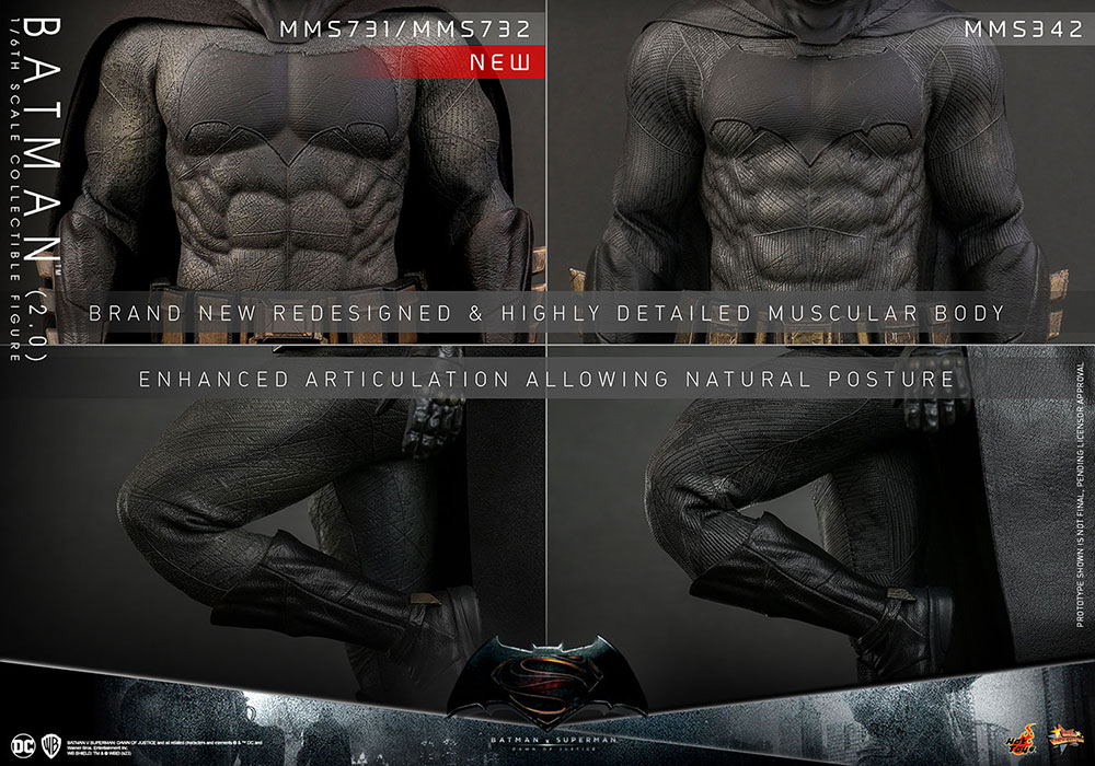 バットマン vs スーパーマン ジャスティスの誕生「バットマン（2.0版）」のフィギュア画像