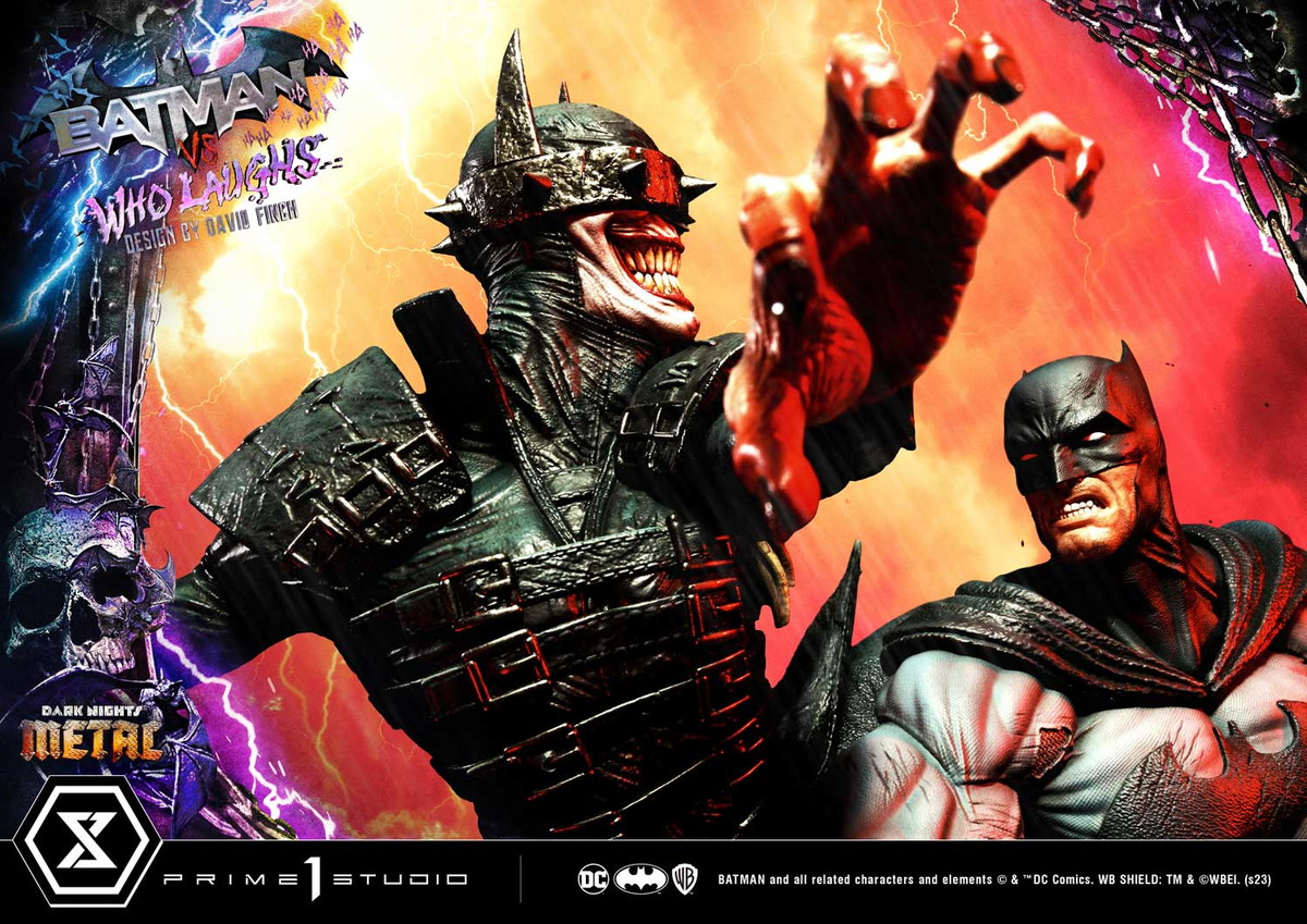 「アルティメットプレミアムマスターライン ダークナイツ：メタル バットマン VS バットマン フー・ラフス （design by David Finch）」のフィギュア画像