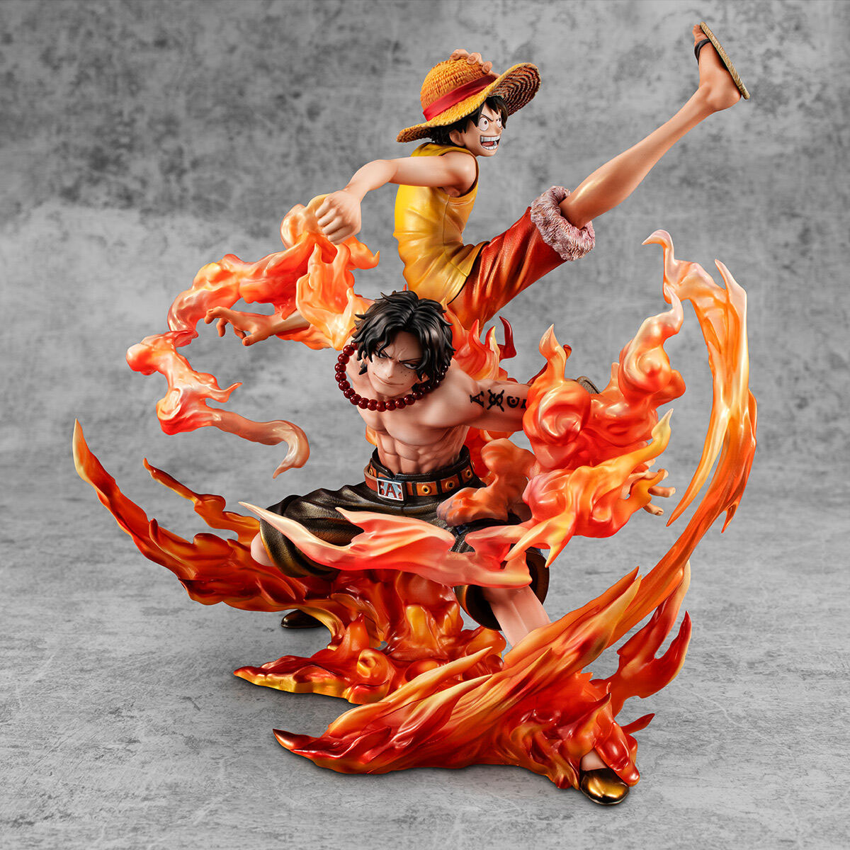 ONE PIECE「Portrait Of Pirate ワンピース “NEO-MAXIMUM” ルフィ&エース ~兄弟の絆~ 20th LIMITED Ver.」のフィギュア画像