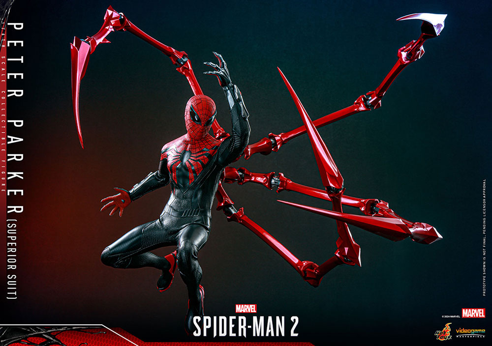 Marvel’s Spider-Man 2「ピーター・パーカー／スパイダーマン（スーペリア・スーツ）」のフィギュア画像