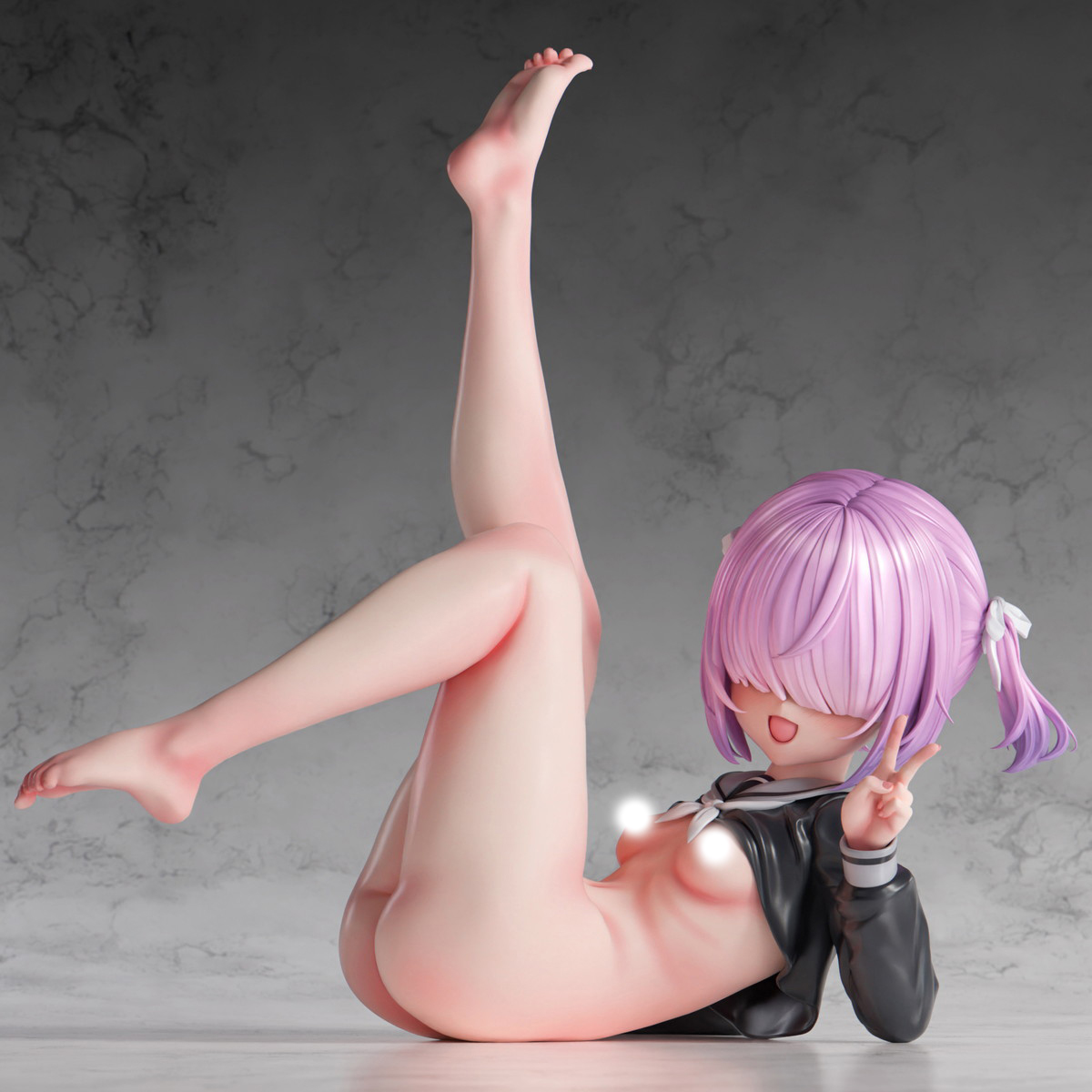 インサイトオリジナル「肉感少女 メカクレ彼女 優羽ちゃん」のフィギュア画像