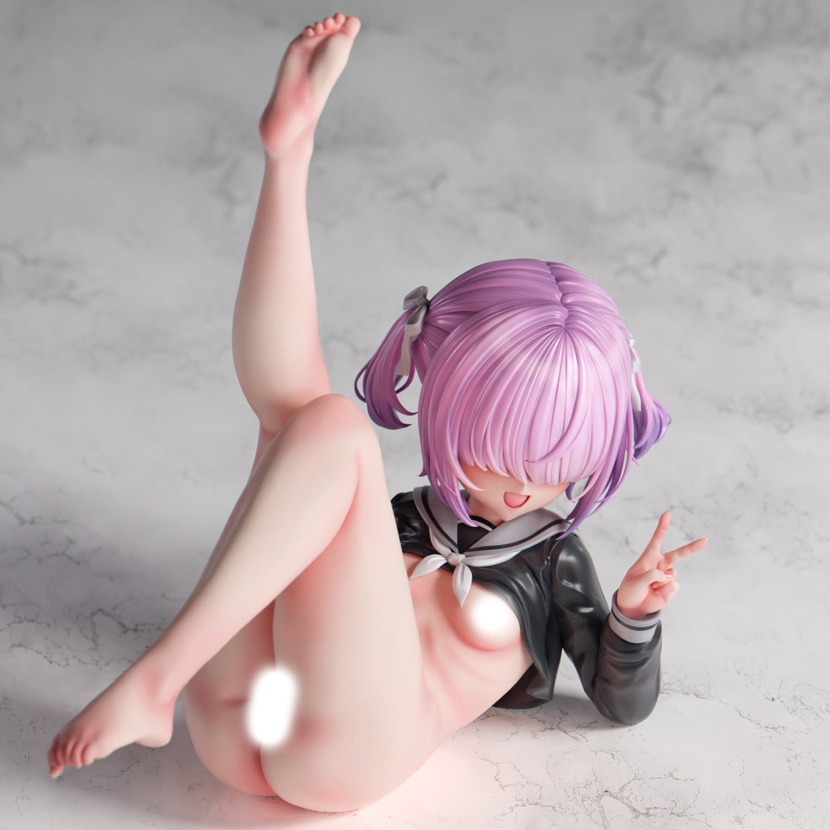 インサイトオリジナル「肉感少女 メカクレ彼女 優羽ちゃん」のフィギュア画像