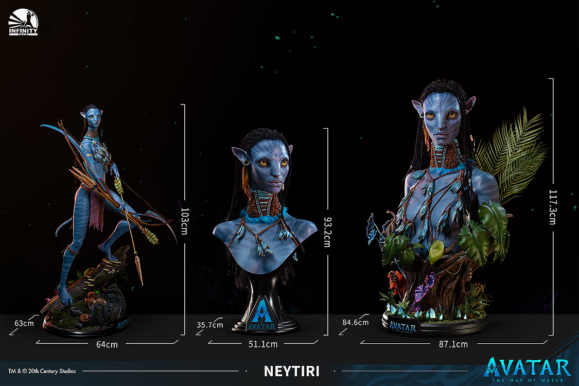 『「Avatar: The way of water」Neytiri 1/3全身像』のフィギュア画像