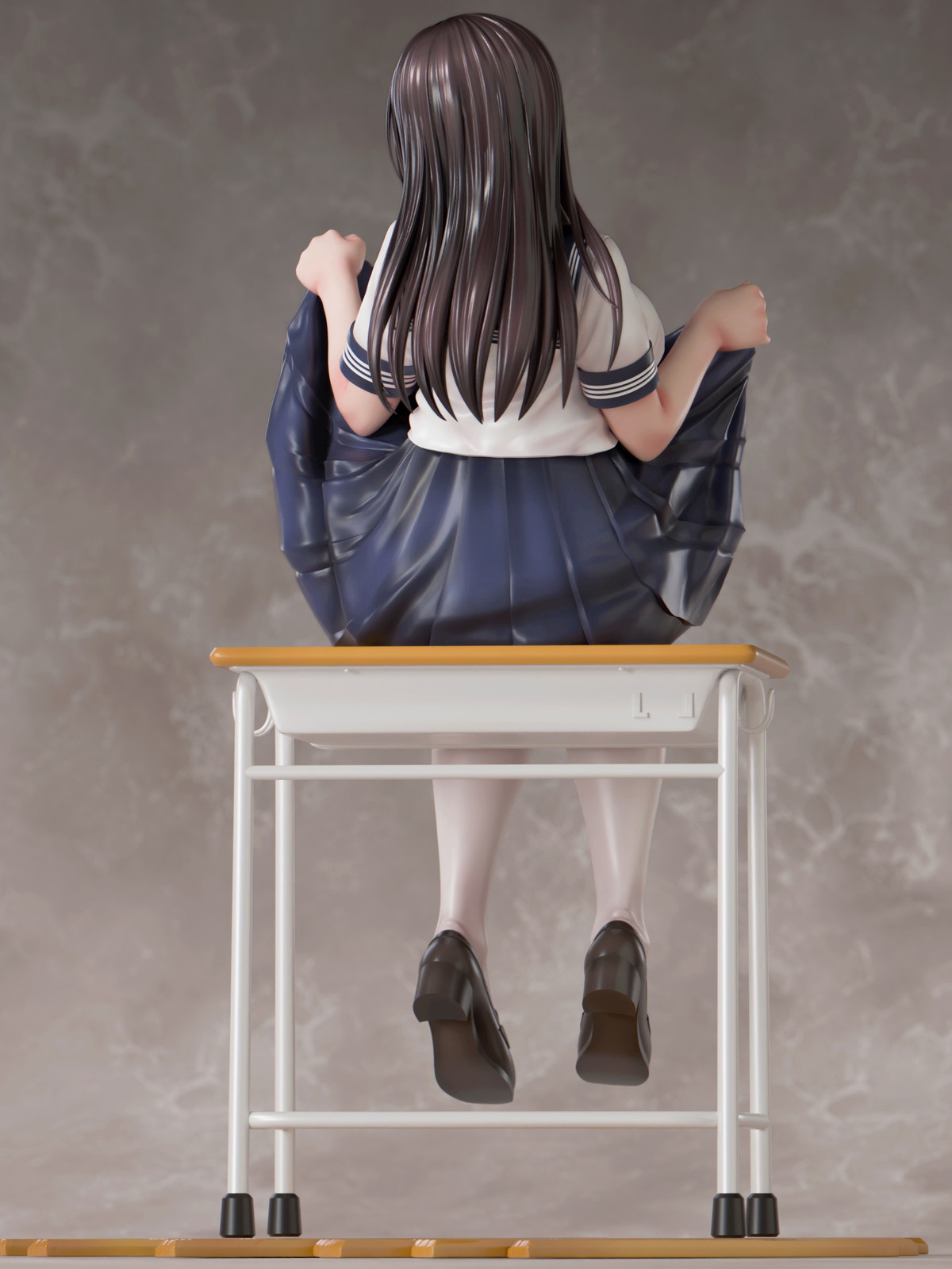 加瀬大輝氏オリジナルイラスト「教室でたくし上げJKさん」のフィギュア画像