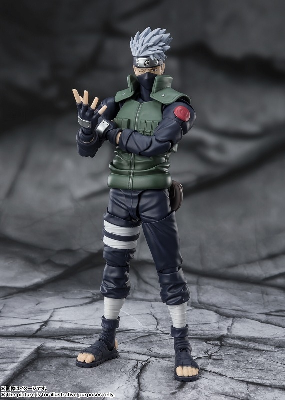 NARUTO-ナルト- 疾風伝「S.H.Figuarts はたけカカシ -勇名轟く写輪眼の英雄-」のフィギュア画像
