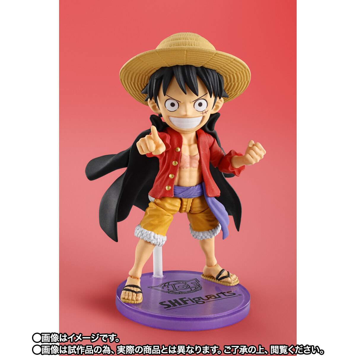 ONE PIECE「ワールドコレクタブルフィギュア×S.H.Figuarts モンキー・D・ルフィ」のフィギュア画像