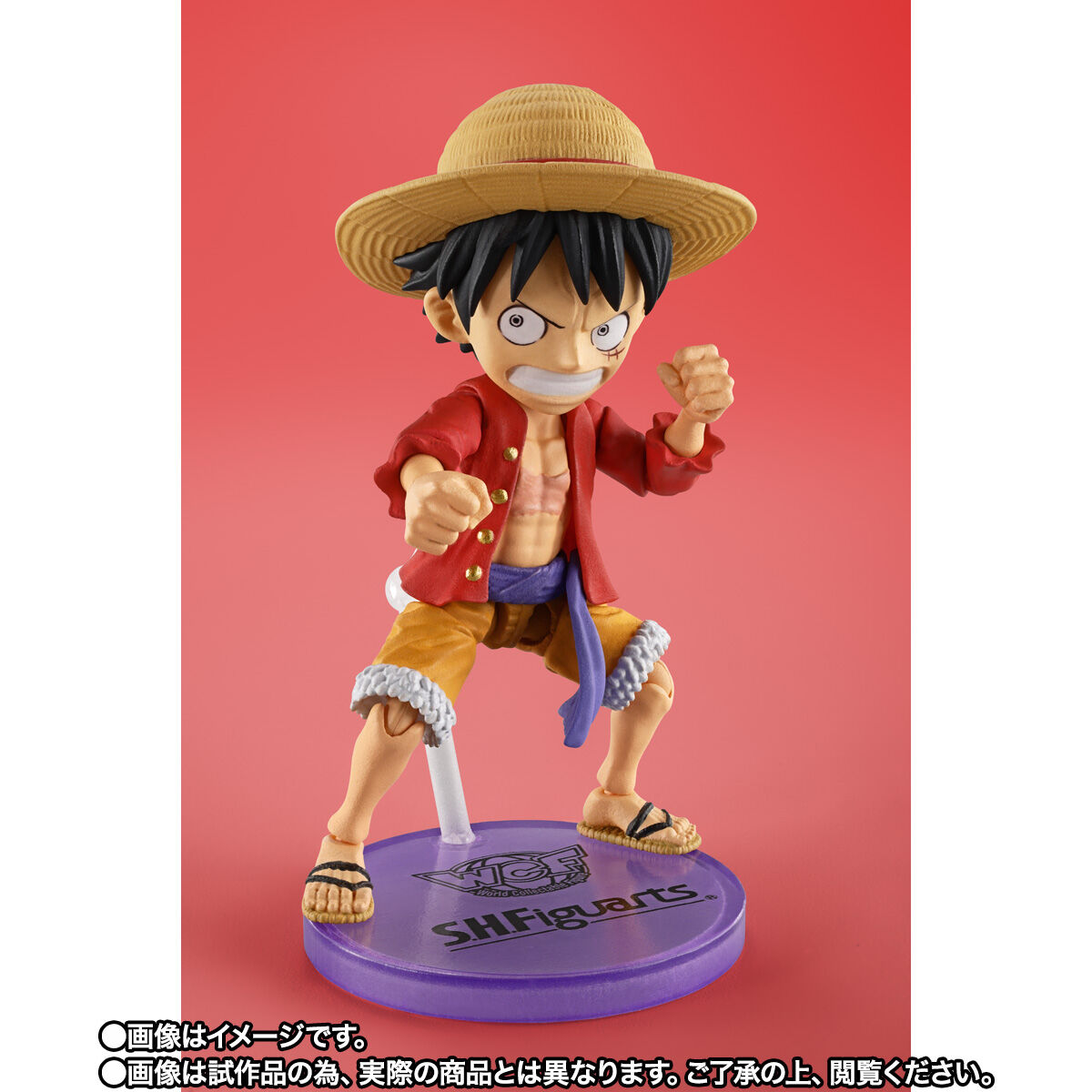 ONE PIECE「ワールドコレクタブルフィギュア×S.H.Figuarts モンキー・D・ルフィ」のフィギュア画像