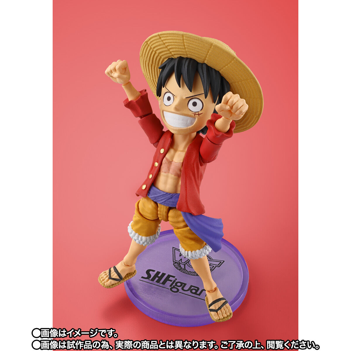 ONE PIECE「ワールドコレクタブルフィギュア×S.H.Figuarts モンキー・D・ルフィ」のフィギュア画像