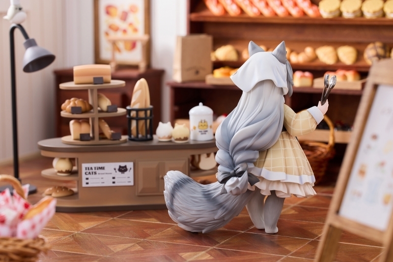 ティータイム キャッツ シーン「にゃん町“パン屋”店員＆お客セット」のフィギュア画像