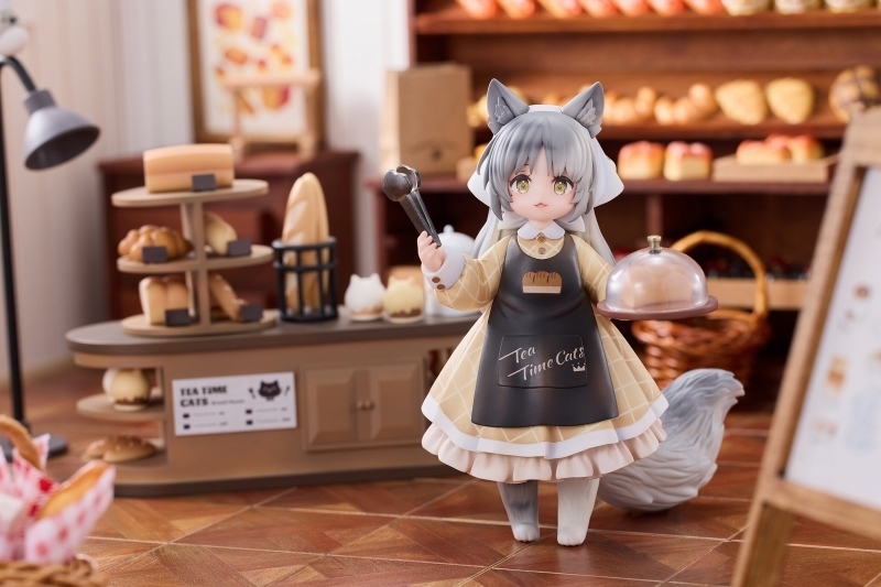 ティータイム キャッツ シーン「にゃん町 パン屋 店員にゃん」のフィギュア画像