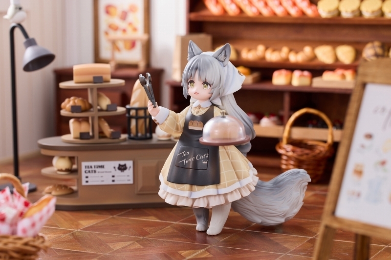 ティータイム キャッツ シーン「にゃん町 パン屋 店員にゃん」のフィギュア画像