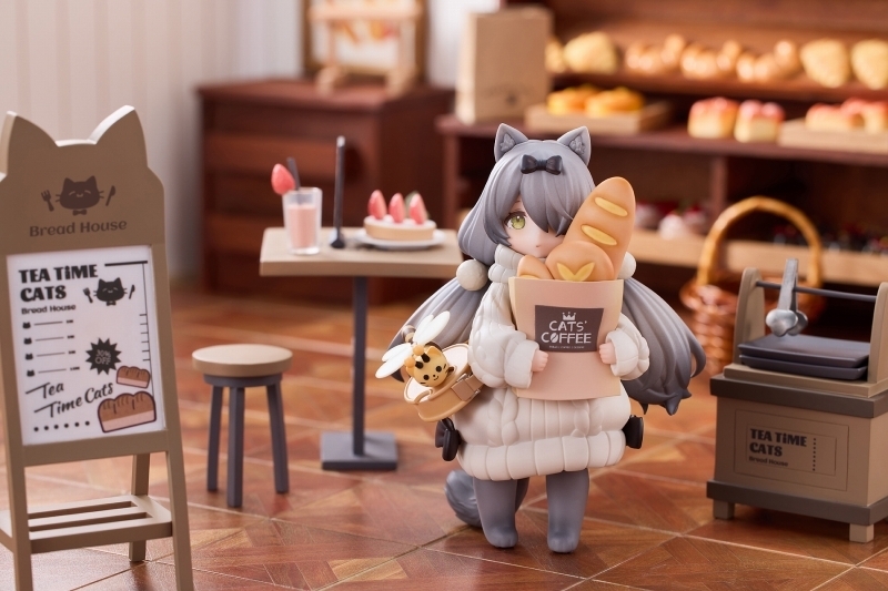 ティータイム キャッツ シーン「にゃん町 パン屋 お客にゃん」のフィギュア画像