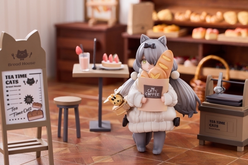 ティータイム キャッツ シーン「にゃん町 パン屋 お客にゃん」のフィギュア画像