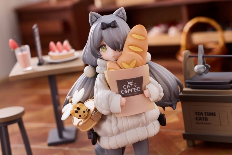 ティータイム キャッツ シーン「にゃん町 パン屋 お客にゃん」のフィギュア画像