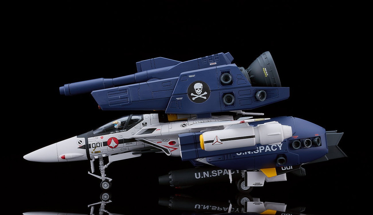 超時空要塞マクロス 愛・おぼえていますか「PLAMAX PX08 1/72 VF-1S ストライクファイターバルキリー スカルリーダー」のフィギュア画像