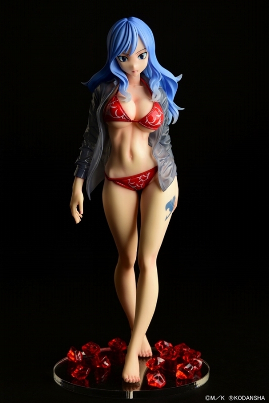 FAIRY TAIL「ジュビア・ロクサーGravure_Style「赤ビキニ！！」濡れ透けワイシャツSP」のフィギュア画像